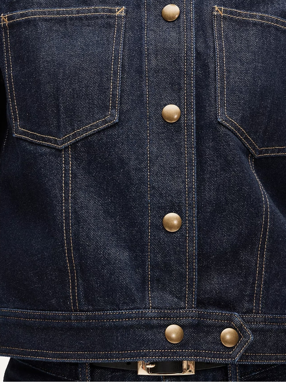JCREW Collarless denim trucker jacket - Picture 3 of 8
